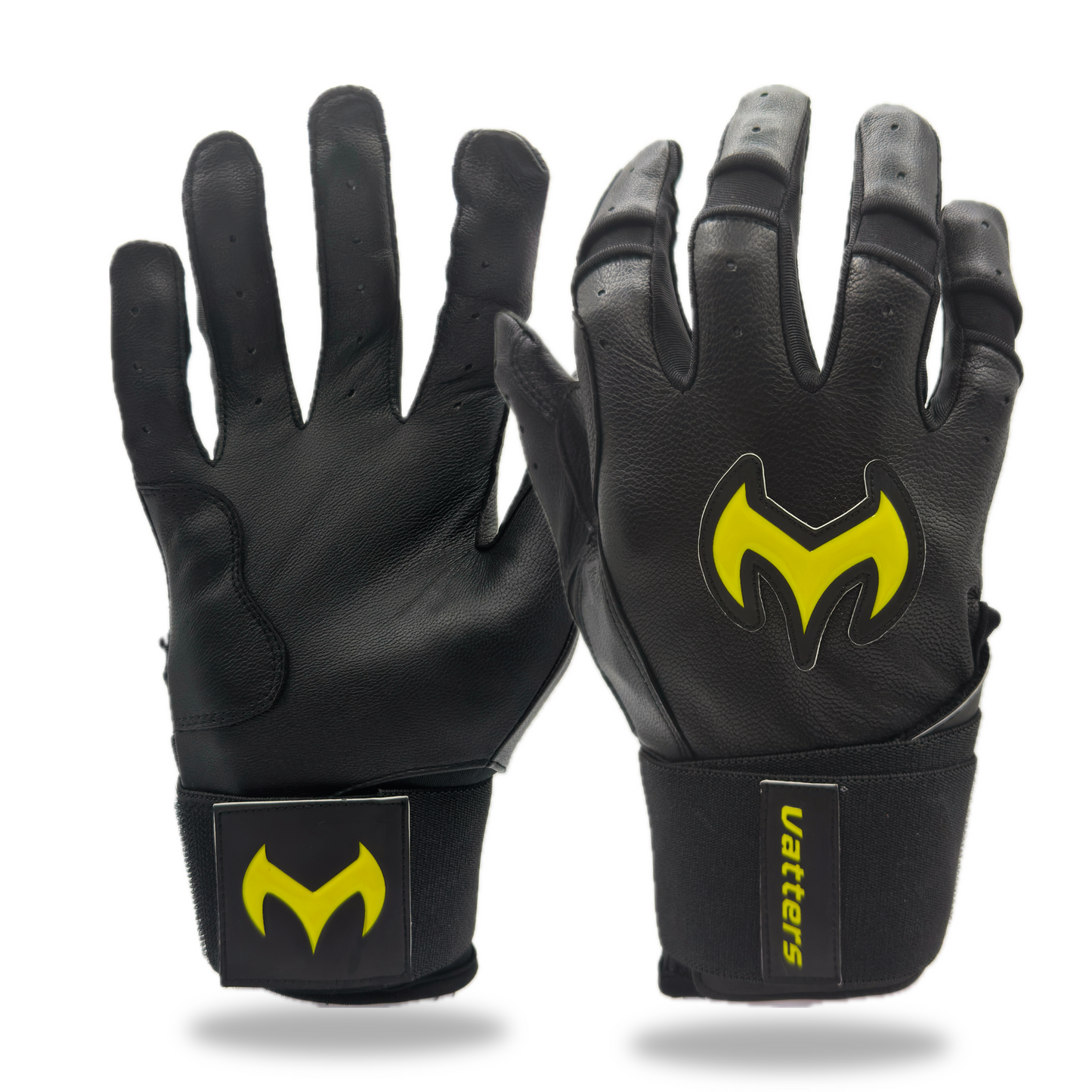 バッターズ ロングカフ バッティンググローブ ブラック (黒) Vatters