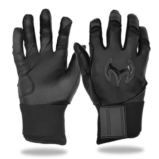 バッターズ 高校野球対応 ロングカフ バッティンググローブ ブラック (黒) Vatters