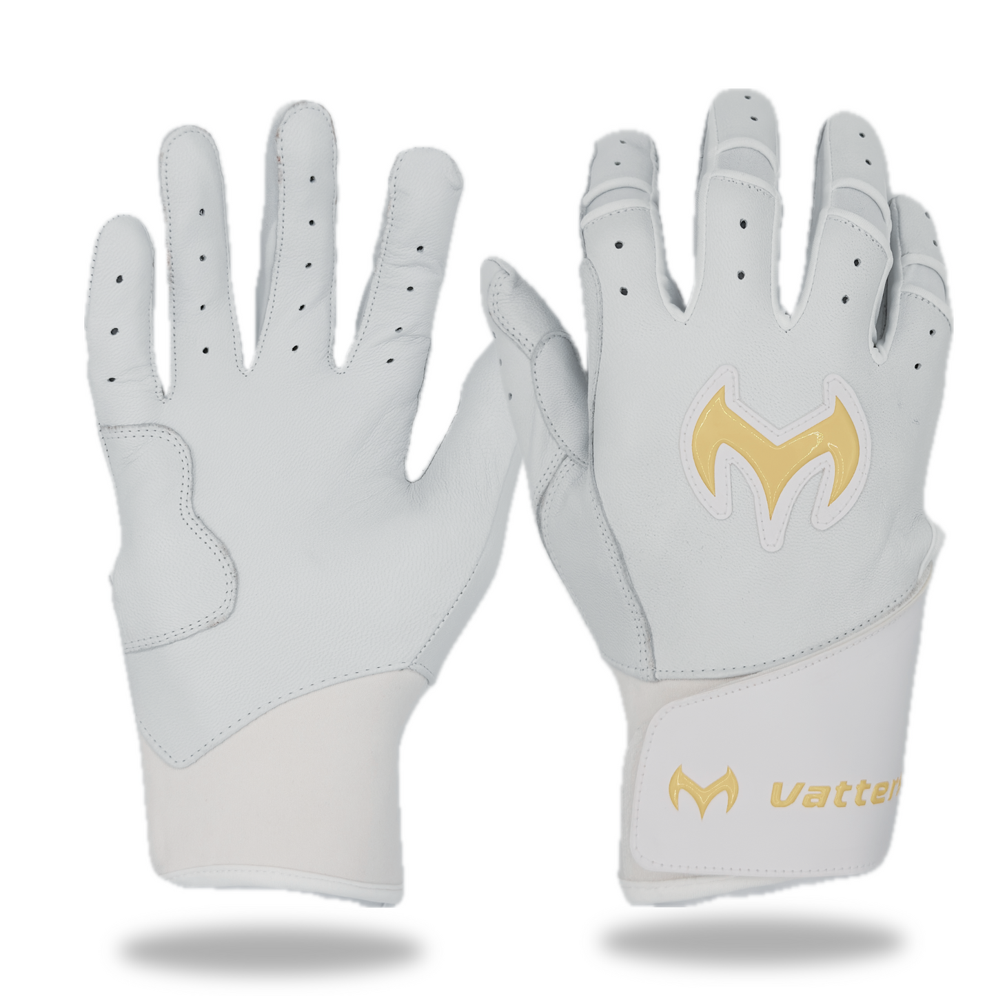 バッターズ ショートカフ バッティンググローブ ホワイト (白) Vatters