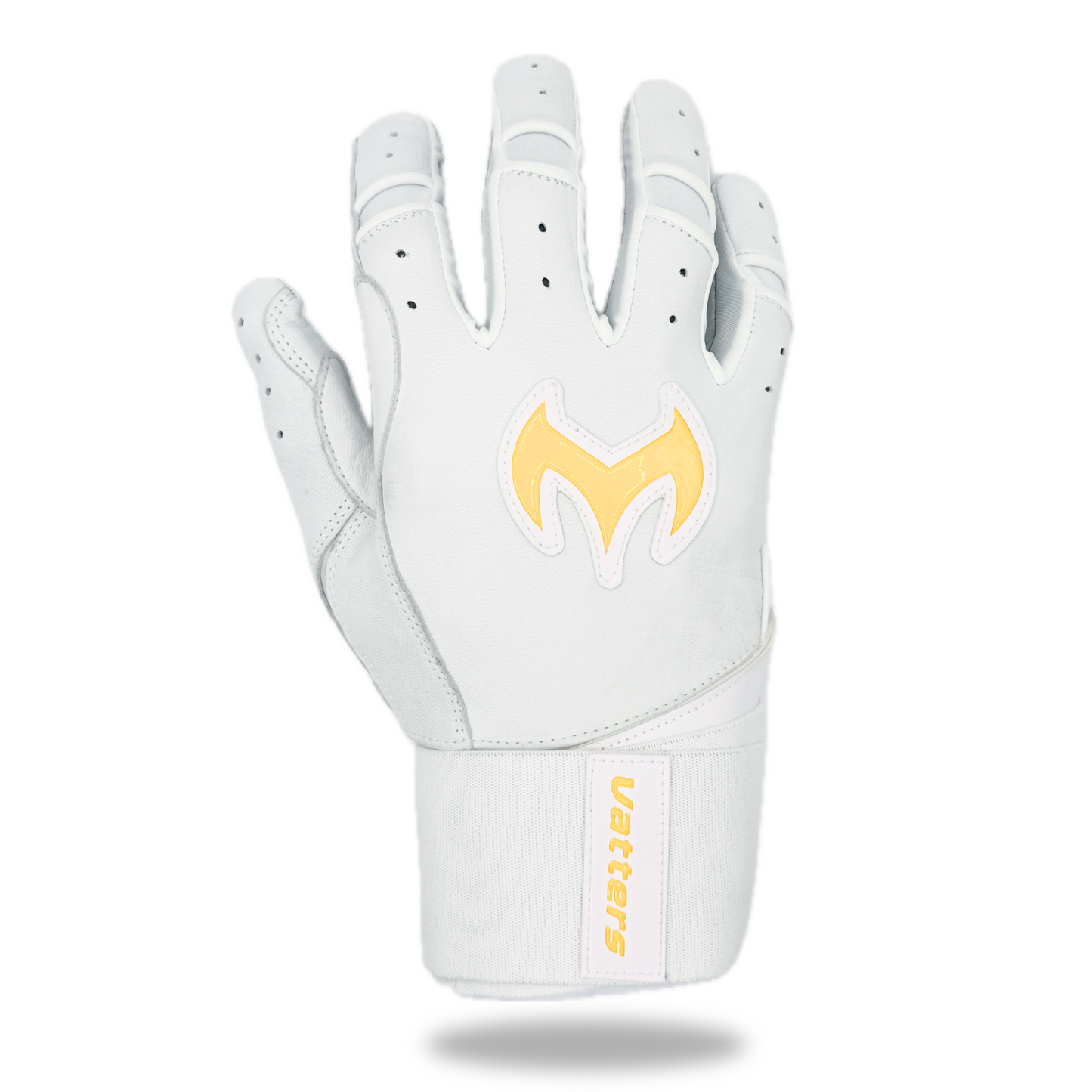 バッターズ ロングカフ バッティンググローブ ホワイト (白) Vatters